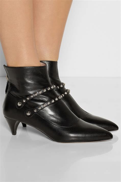 miu miu studded booties|Boots and Ankle Boots For Women: Platform & Flat Booties .